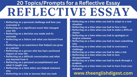 what point of view is used in writing a reflective essay? Reflective essays often delve into the personal experiences and feelings of the writer, allowing readers to see the story through the eyes of the narrator.